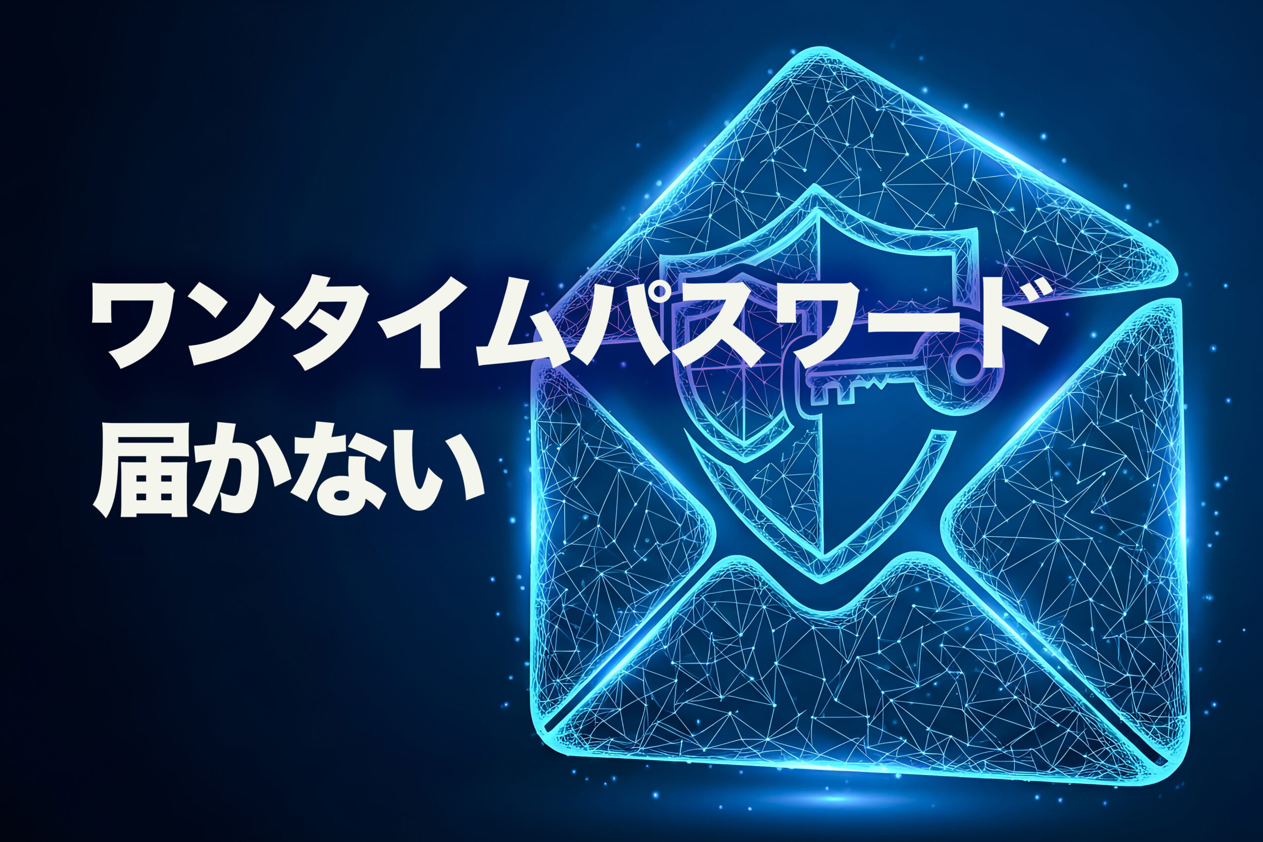 ワンタイムパスワードのメールが届かない原因と対策を解説