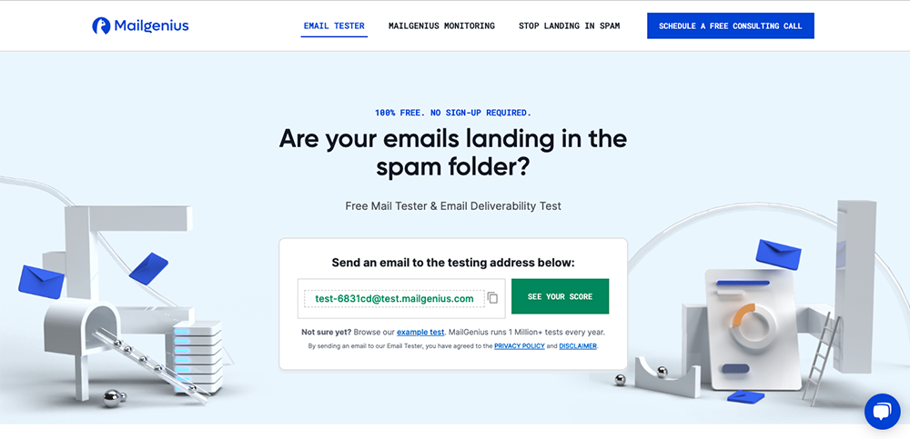 MailGeniusの操作画面キャプチャ